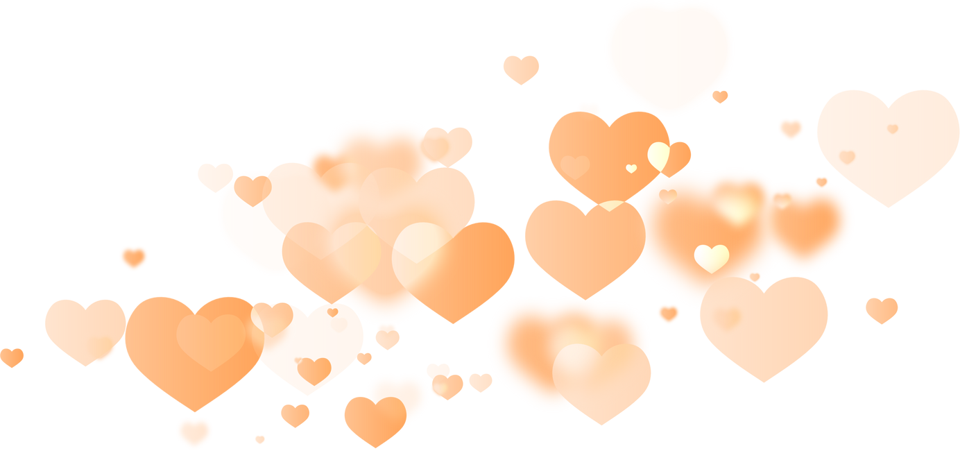 Orange Hearts